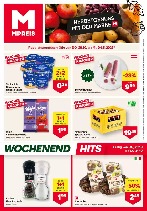 MPreis Katalog | FB KW44 2026 Vorarlberg HR | 2026-10-29T00:00:00.000Z - 2026-11-04T00:00:00.000Z