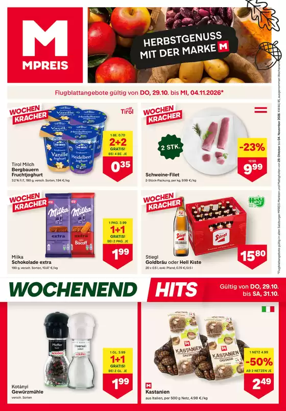 MPreis Katalog | FB KW44 2026 Salzburg HR | 2026-10-29T00:00:00.000Z - 2026-11-04T00:00:00.000Z