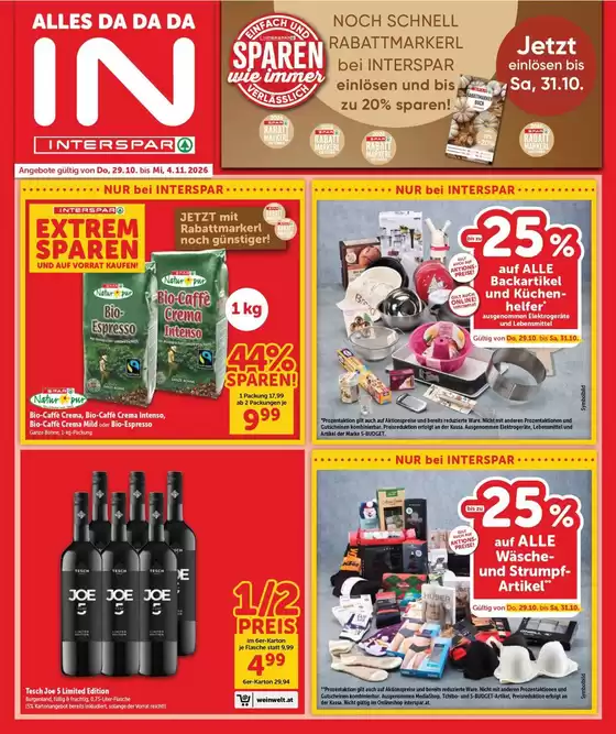 Interspar Katalog | Online-Flugblatt Burgenland Nord KW 44 | 2026-10-29T00:00:00.000Z - 2026-11-04T00:00:00.000Z