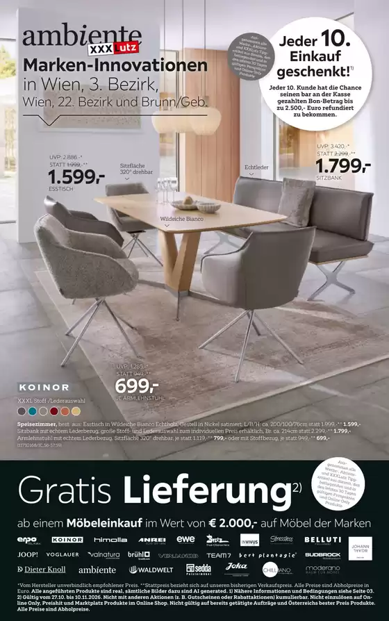 XXXLutz Katalog | Aktuelle Deals und Angebote | 2026-10-27T00:00:00.000Z - 2026-11-03T00:00:00.000Z