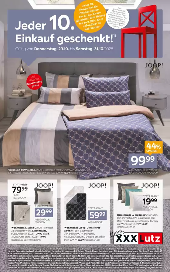 XXXLutz Katalog | Tolles Angebot für Schnäppchenjäger | 2026-10-27T00:00:00.000Z - 2026-11-03T00:00:00.000Z