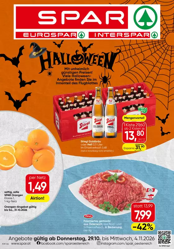 Spar Katalog in Strassen | Flugblatt KW 44 | 2026-10-29T00:00:00.000Z - 2026-11-04T00:00:00.000Z
