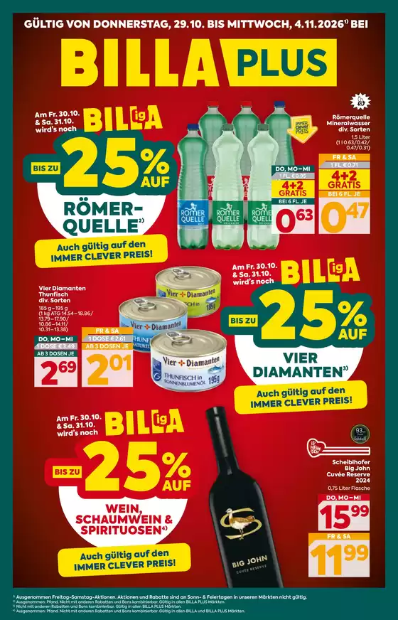 BILLA PLUS Katalog | BILLA PLUS FB KW44 2026 Wien | 2026-10-29T00:00:00.000Z - 2026-11-04T00:00:00.000Z