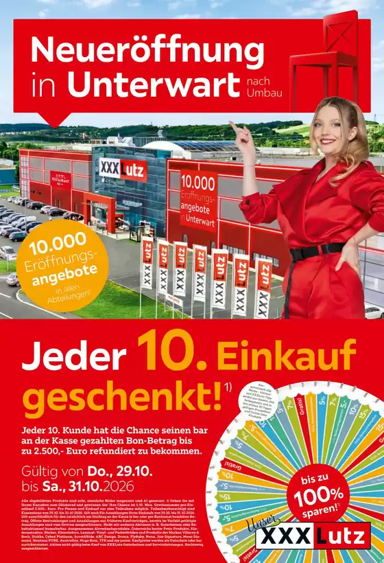 XXXLutz Flugblatt in Graz | Top-Angebote für Sparfüchse | 2026-10-27T00:00:00.000Z - 2026-11-03T00:00:00.000Z