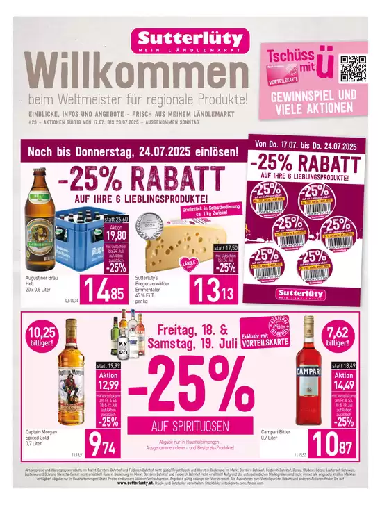 Sutterlüty Katalog | Sutterlüty flugblatt | 2025-07-17T00:00:00.000Z - 2025-07-23T00:00:00.000Z