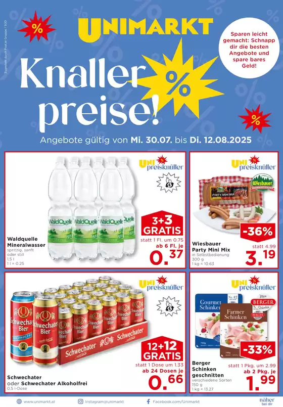 Unimarkt flugblatt