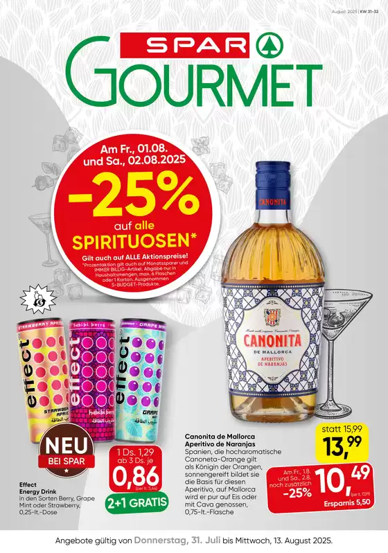 SPAR-Gourmet flugblatt