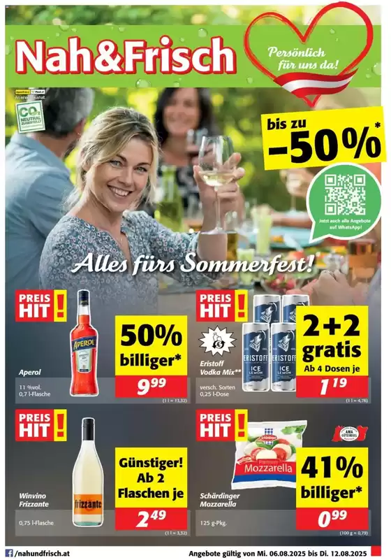 Nah & Frisch Katalog in Villach | Tolle Rabatte auf ausgewählte Produkte | 2025-08-06T00:00:00.000Z - 2025-08-12T00:00:00.000Z