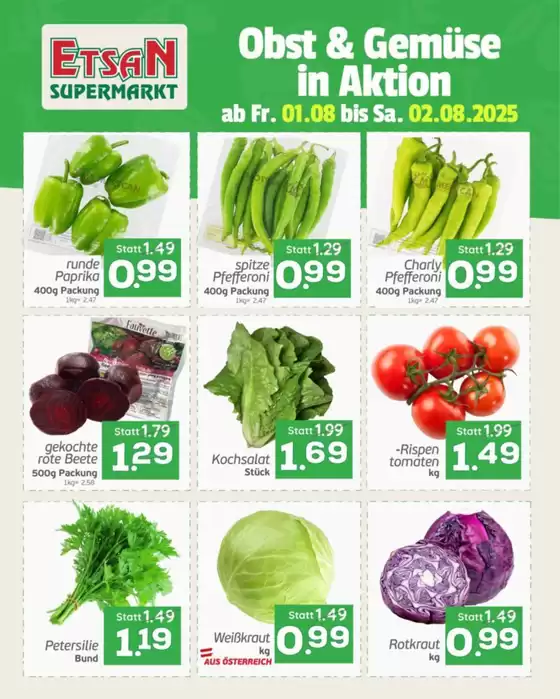 ETSAN Katalog in Vösendorf | Unsere besten Deals für Sie | 2025-08-01T00:00:00.000Z - 2025-08-02T00:00:00.000Z