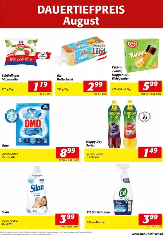 Nah & Frisch Katalog in Leobendorf | Neue Angebote zum Entdecken | 2025-08-01T00:00:00.000Z - 2025-08-31T00:00:00.000Z