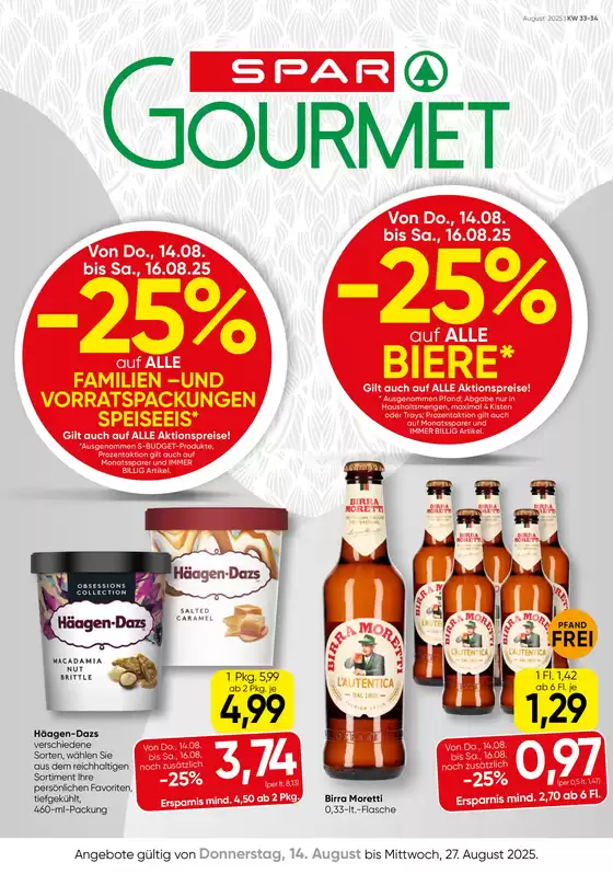 SPAR-Gourmet flugblatt