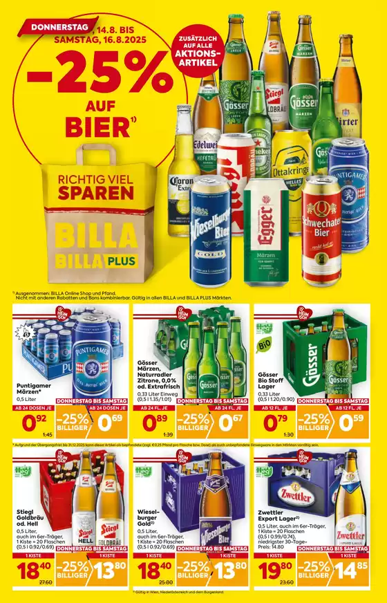 A BILLA FB KW33 2025 Wien