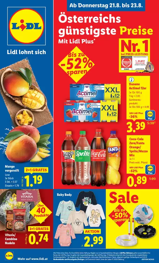 Lidl Katalog in Landeck | Attraktive Sonderangebote für alle | 2025-08-21T00:00:00.000Z - 2025-08-27T00:00:00.000Z