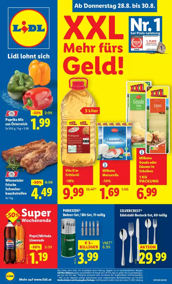 Lidl Katalog | Aktuelle Flugblätter Ab Donnerstag 28.8. | 2025-08-28T00:00:00.000Z - 2025-09-03T00:00:00.000Z