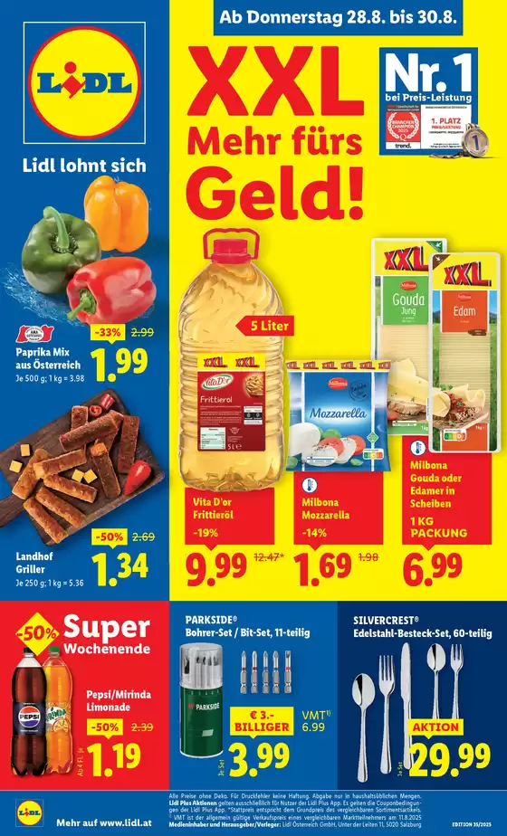 Lidl Katalog | Exklusive Deals für unsere Kunden | 2025-08-28T00:00:00.000Z - 2025-09-03T00:00:00.000Z