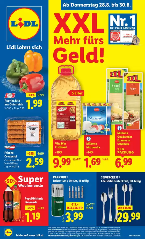 Lidl Katalog | Sonderangebote für Sie | 2025-08-28T00:00:00.000Z - 2025-09-03T00:00:00.000Z