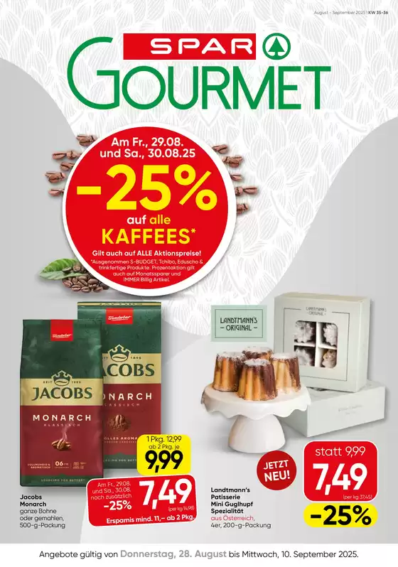SPAR-Gourmet flugblatt