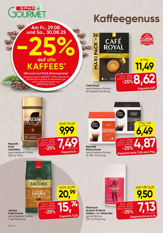 SPAR-Gourmet flugblatt