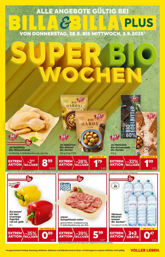 BILLA PLUS Katalog in Kapfenberg | BILLA FB KW35 2025 Wien | 2025-08-28T00:00:00.000Z - 2025-12-31T00:00:00.000Z
