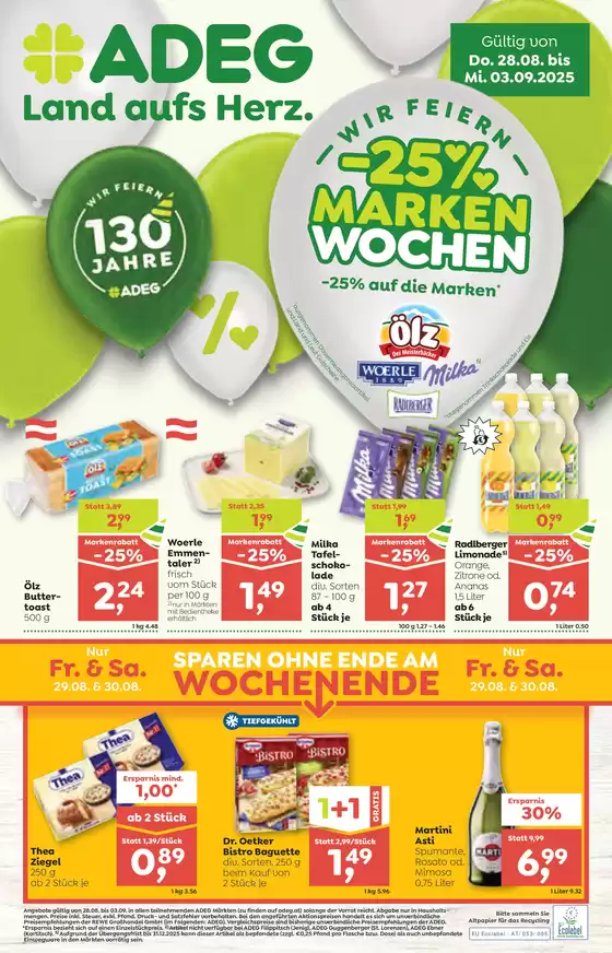 ADEG Katalog in Kapfenberg | Unsere besten Deals für Sie | 2025-08-28T00:00:00.000Z - 2025-09-03T00:00:00.000Z