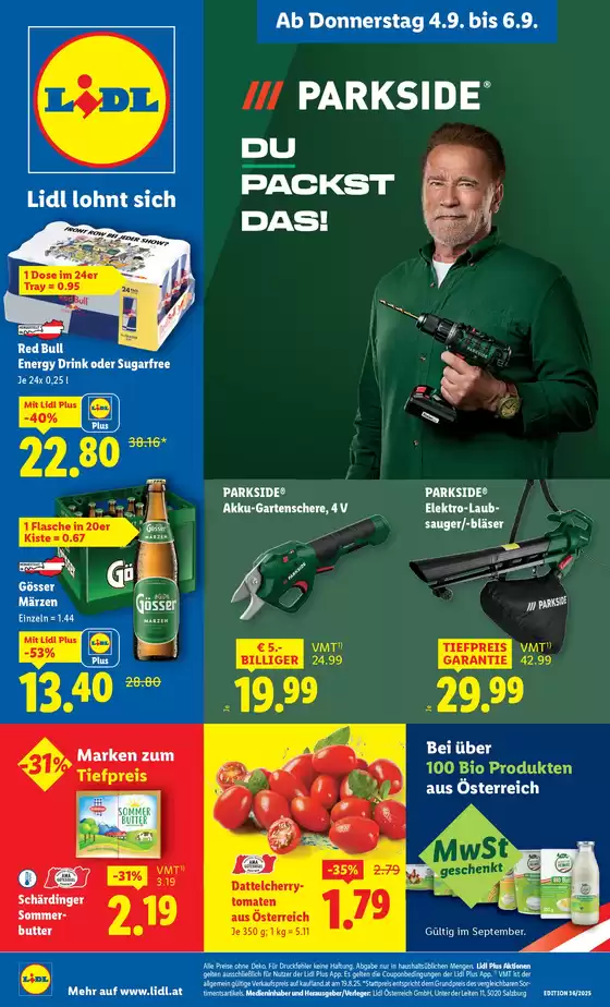 Lidl Katalog | Exklusive Deals und Schnäppchen | 2025-09-04T00:00:00.000Z - 2025-09-10T00:00:00.000Z