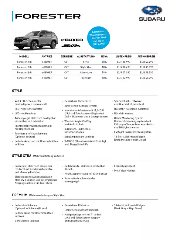 SUB Preisblatt FOR 2025 07 online neu