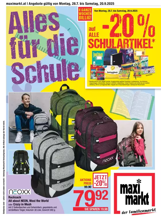 Maximarkt Katalog | Tolles Angebot für Schnäppchenjäger | 2025-09-04T00:00:00.000Z - 2025-09-18T00:00:00.000Z