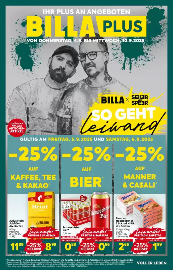 BILLA PLUS FB KW36 2025 Wien