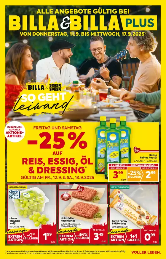 Billa Katalog | BILLA FB KW37 2025 Wien | 2025-09-11T00:00:00.000Z - 2025-09-25T00:00:00.000Z