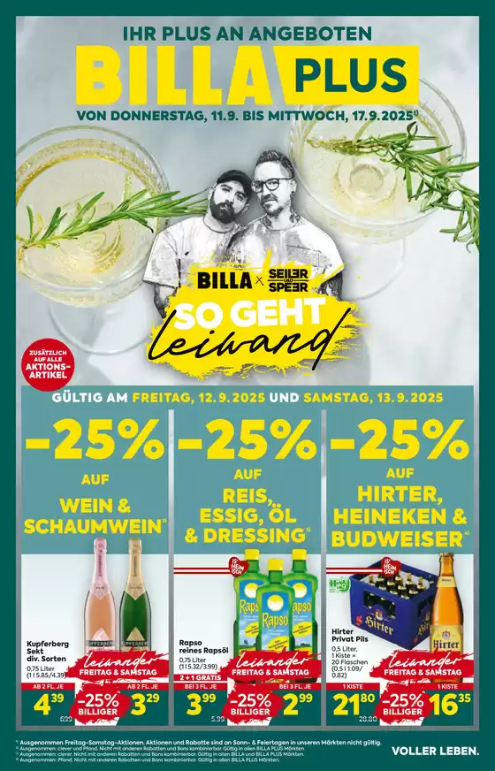 BILLA PLUS FB KW37 2025 Wien