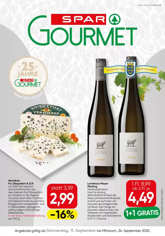 SPAR-Gourmet flugblatt