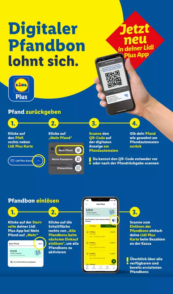 Sonderflyer Digitaler Pfandbon