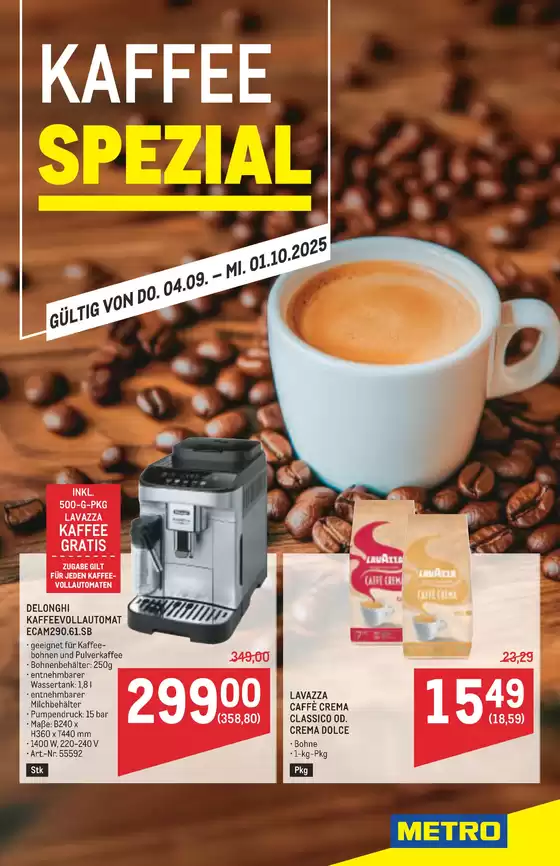 Metro Katalog in Gurten | Tolles Angebot für alle Kunden | 2025-09-04T00:00:00.000Z - 2025-10-01T00:00:00.000Z