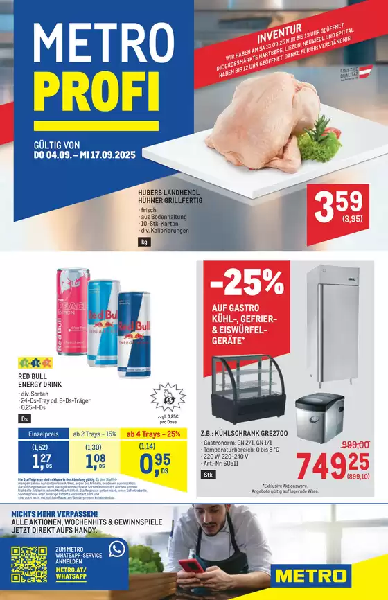 Metro Katalog in Gurten | Metro flugblatt | 2025-09-04T00:00:00.000Z - 2025-09-17T00:00:00.000Z