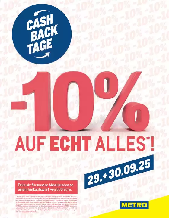 Metro Katalog in Gurten | Aktuelle Deals und Angebote | 2025-09-29T00:00:00.000Z - 2025-09-30T00:00:00.000Z