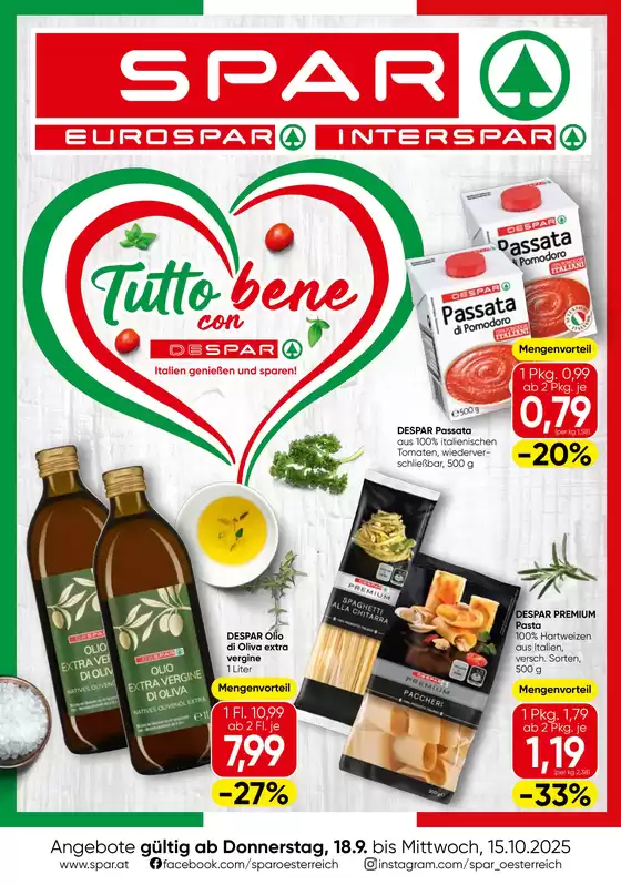 Spar Katalog | Aktuelle Deals und Angebote | 2025-09-17T00:00:00.000Z - 2025-10-01T00:00:00.000Z