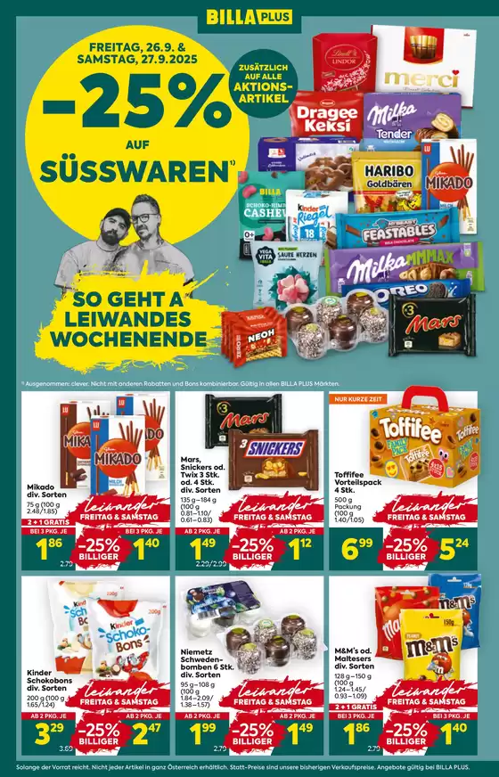 BILLA PLUS FB KW39 2025 Wien