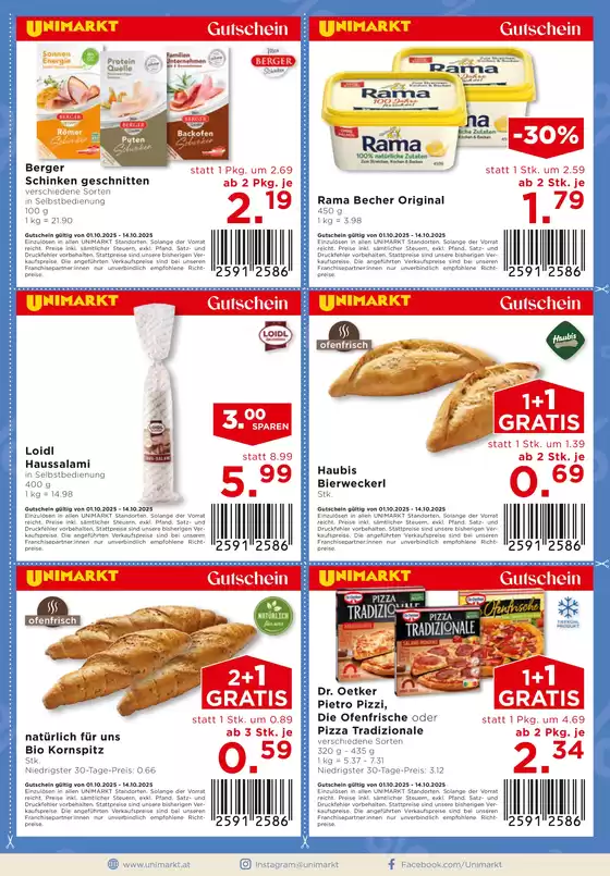 Unimarkt flugblatt