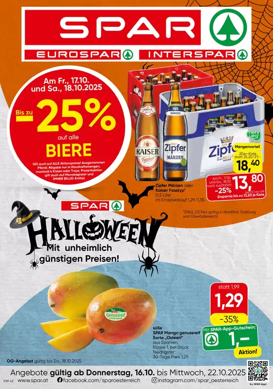 Spar Katalog in Innsbruck | Unsere besten Schnäppchen | 2025-10-15T00:00:00.000Z - 2025-10-29T00:00:00.000Z