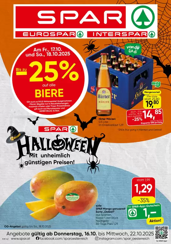 Eurospar Katalog in Innsbruck | Top-Deals und Rabatte | 2025-10-15T00:00:00.000Z - 2025-10-29T00:00:00.000Z