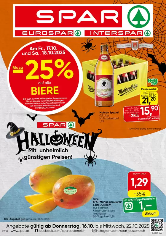 Eurospar Katalog in Innsbruck | Tolles Angebot für Schnäppchenjäger | 2025-10-15T00:00:00.000Z - 2025-10-29T00:00:00.000Z