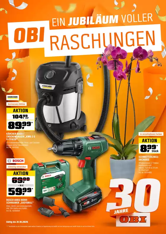OBI Katalog | EIN JUBILÄUM VOLLER OBIRASCHUNGEN | 2025-10-15T00:00:00.000Z - 2025-10-31T00:00:00.000Z