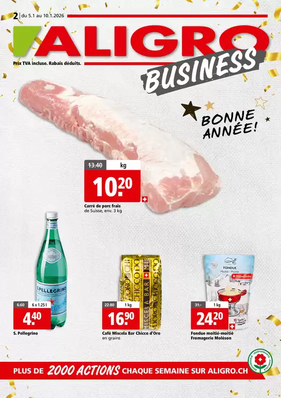Aligro Katalog in Arbon | Actions BUSINESS #02 | 2026-01-05T00:00:00.000Z - 2026-01-10T00:00:00.000Z