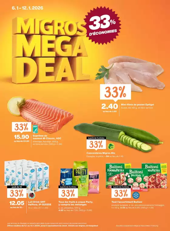 Migros Katalog in Wetzikon | Üsi beste Deals für Sie | 2026-01-06T00:00:00.000Z - 2026-01-12T00:00:00.000Z