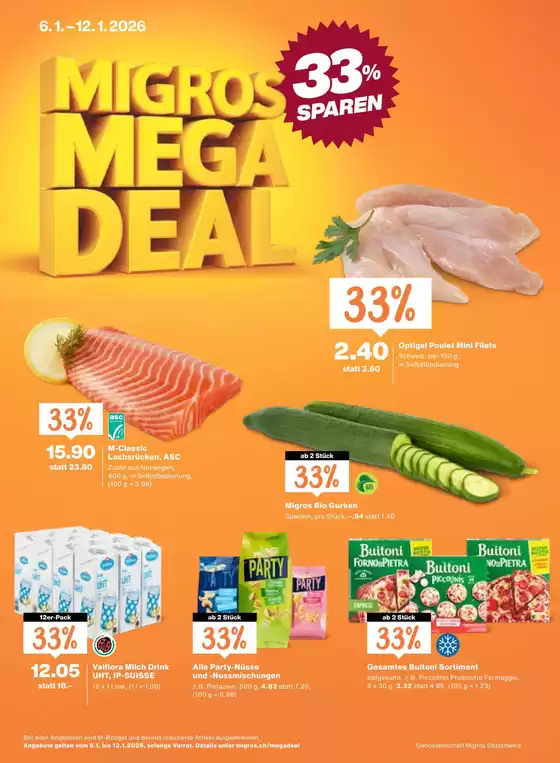 Migros Katalog in Wetzikon | Aktuälli Sonderaktione | 2026-01-06T00:00:00.000Z - 2026-01-12T00:00:00.000Z