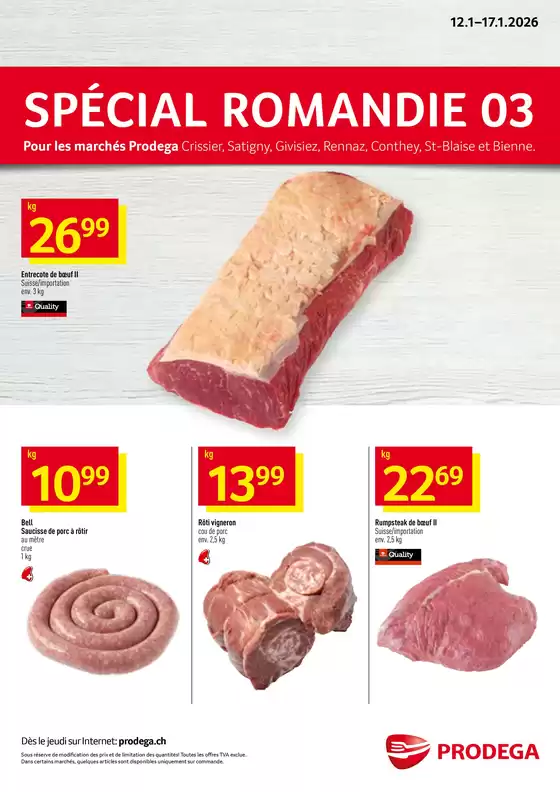Prodega Katalog in Genève | Kw03 agh special romandie f | 2026-01-12T00:00:00.000Z - 2026-01-17T00:00:00.000Z