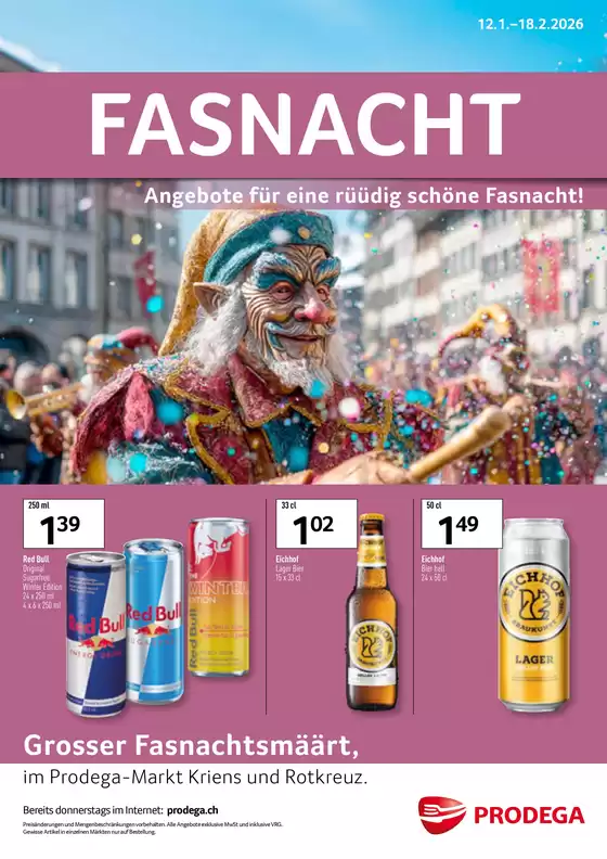 Prodega Katalog in Genève | Kw03 agh fasnacht luzern cc 03 07 d | 2026-01-12T00:00:00.000Z - 2026-02-18T00:00:00.000Z