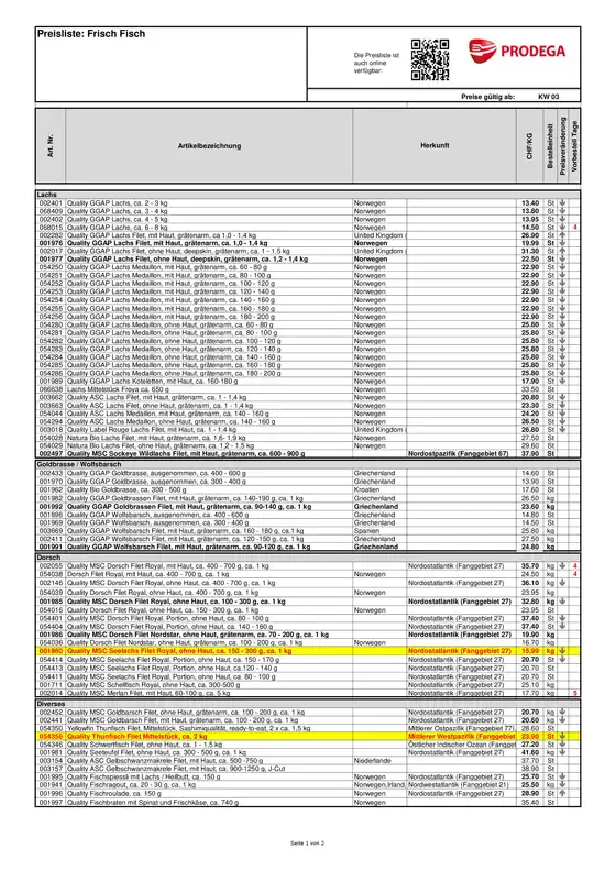 Prodega Katalog | Kw03 agh frischfischbestelliste d | 2026-01-19T00:00:00.000Z - 2026-01-25T00:00:00.000Z