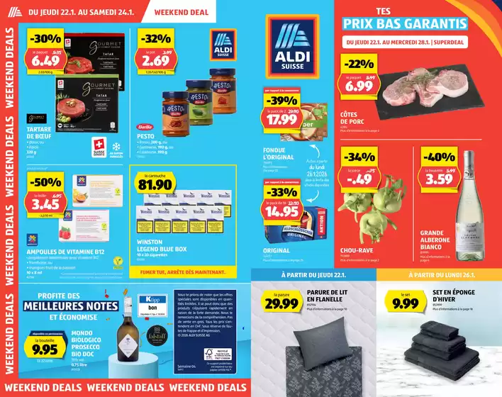 Aldi Katalog in Thônex | Top-Deals für alli Chunde | 2026-01-22T00:00:00.000Z - 2026-01-28T00:00:00.000Z