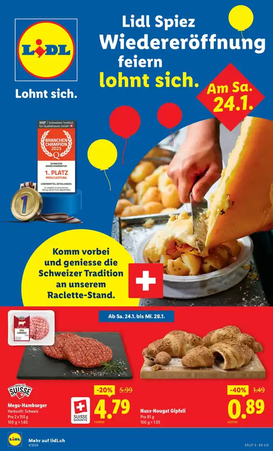 Lidl Katalog in Therwil | 24.1. - 28.1. | 2026-01-24T00:00:00.000Z - 2026-01-28T00:00:00.000Z